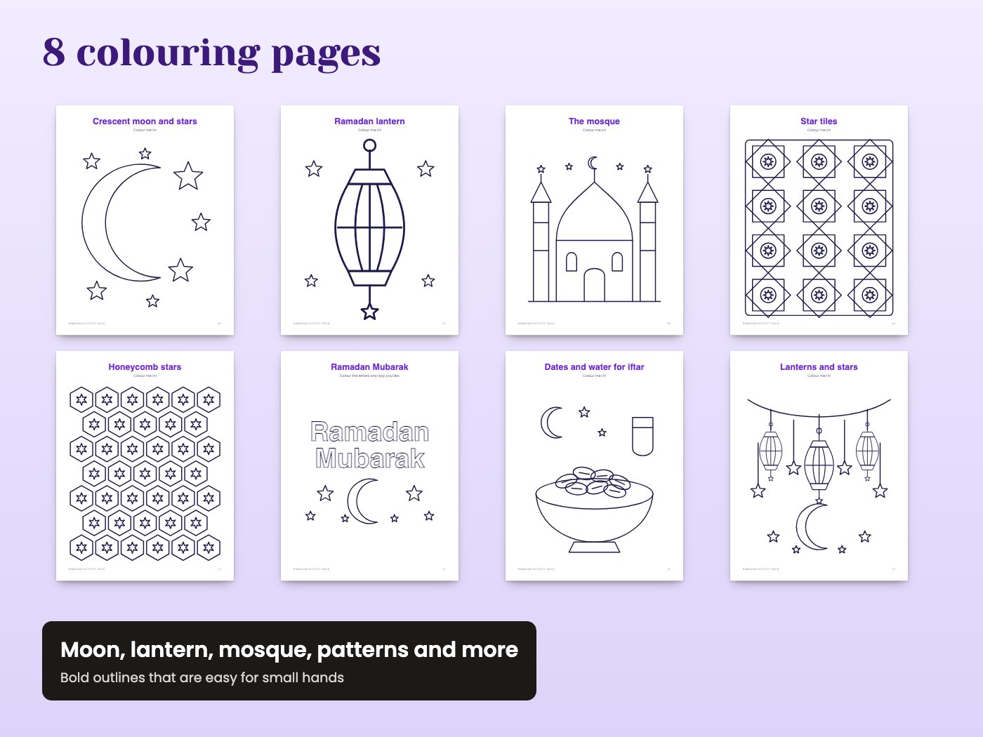 Ramadan Activity Pack for Kids 2